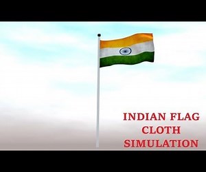 ANIMATED INDIAN FLAG USING BLENDER