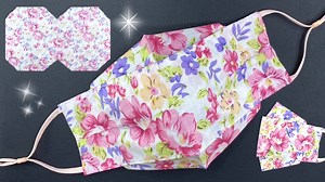 DIY Fabric 3D Face Mask Sewing Tutorial - Fit your Face & Breathable MASK | LIFE DIY