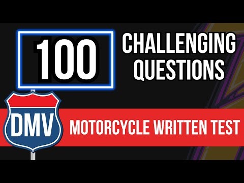 DMV Motorcycle Written Test 2024 (100 Challenging Questions)