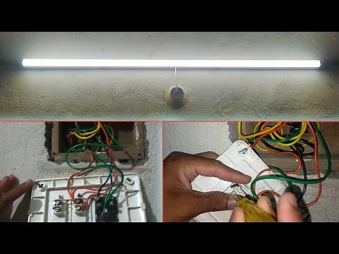 Installation of LED Tube light with complete wiring connection | Fitting and wiring of Tube light