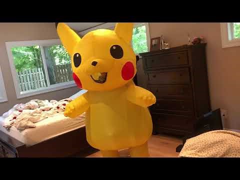 Inflatable Pikachu Costume Review and How To