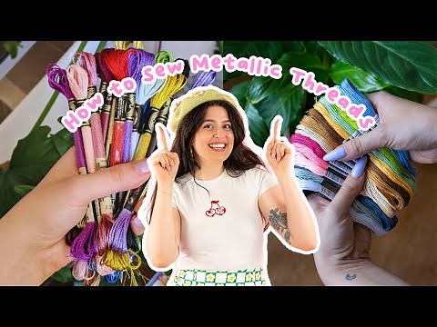 How to Use Metallic Threads in Embroidery & Cross Stitch ✨ Pro Tips & Tricks!