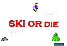 Ski or Die Typing Game