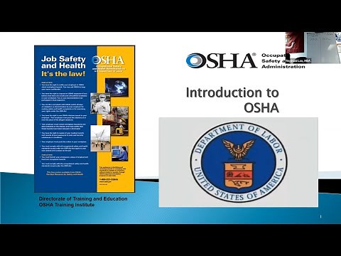 OSHA 30 General Industry Day 1 Safety and Health Training June 29 2021