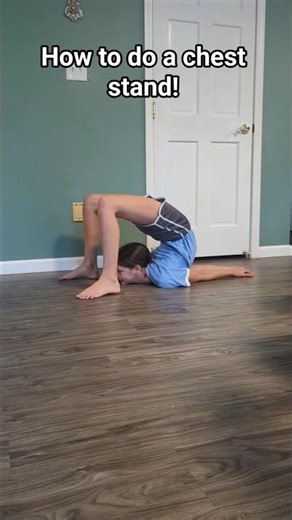 How to do a chin/chest stand!🎉best stretches!🤯#contortion#contortionist#flexibility#shorts#viral