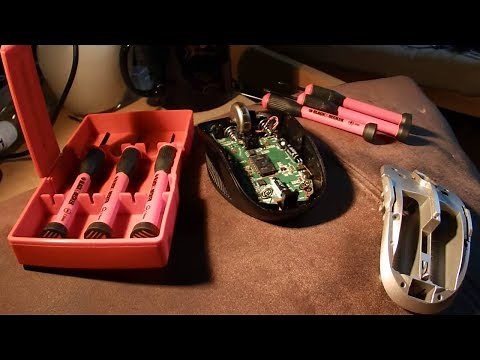 Wireless mouse disassembly (hp x3000)