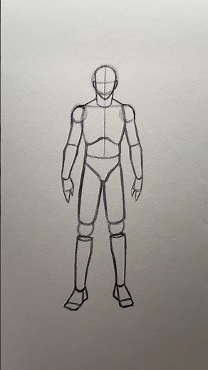 How to Draw the Male Body ⭐️Tutorial⭐️ #howtodraw #tutorial #bodydrawing #anatomy #art #drawing