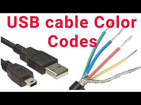 USB cable color code || USB cable color code positive and negative || USB wire color code