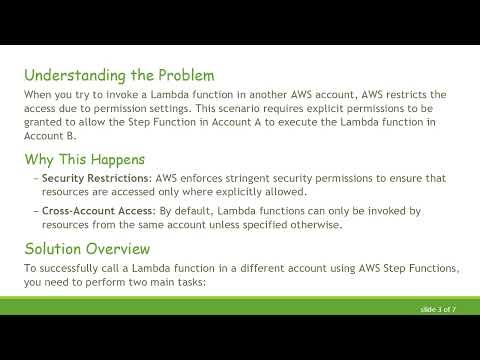 Cross Account Lambda Calls from Step Function: A Step-by-Step Guide