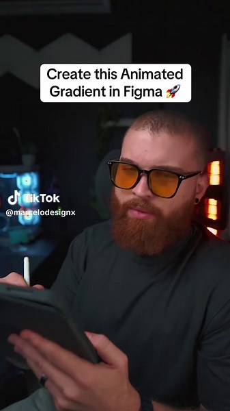 Créate this Animated gradient in Figma 🚀 Save this for later! Let me know your thoughts #uiuxdesign #figma #websites #websitedesign