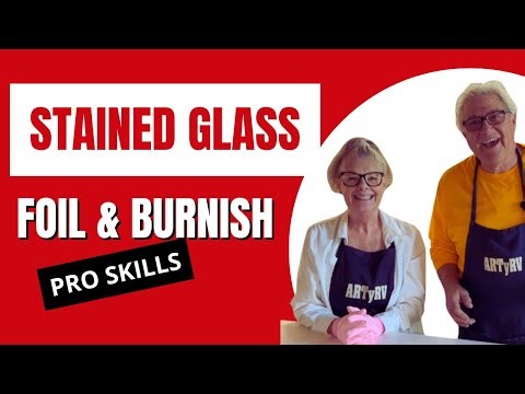Stained Glass Copper Foil - How to Apply and Burnish