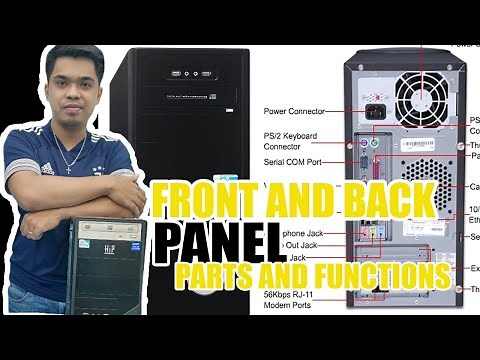 FRONT AND BACKPANEL OF SYSTEMS UNIT (PARTS AND FUNCTION)