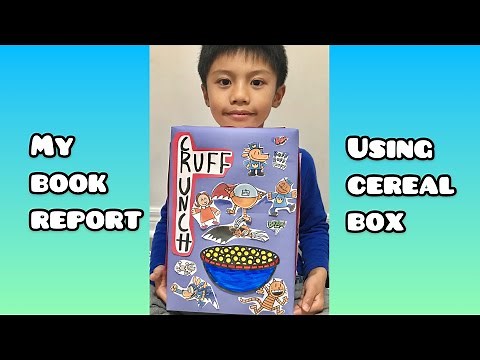 Making A Book Report Using A Cereal Box