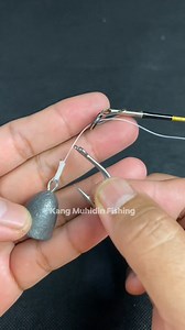 1.7M views · 8.8K reactions | Amazing Idea Fishing skills how to make rig fishing 2 hooks #fishing #diy #tutorial #fbyシviral #mancing #fisherman #fypシ゚ #fishingknot #fishingknottutorial #fishinghook | Kang Muhidin Fishing | Facebook