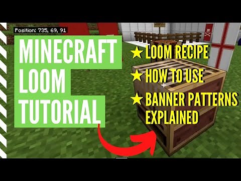 How To MAKE & USE A LOOM In Minecraft (Minecraft LOOM Tutorial)