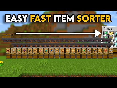 BEST Item Sorter For Minecraft 1.21 | Minecraft Automatic Items Sorter ( Java & Bedrock )