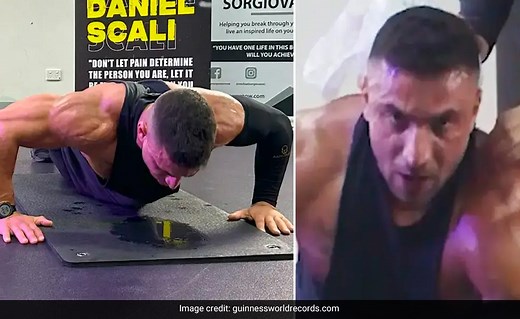 Watch: This Man Does 3,249 Push Ups In One Hour, Smashes The World Record
