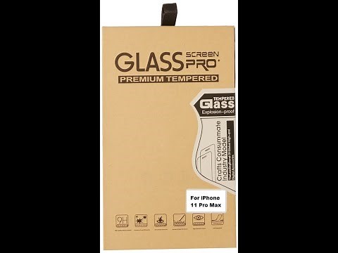 iPhone 11 Pro Max Tempered Glass Screen Protector Installation Tutorial