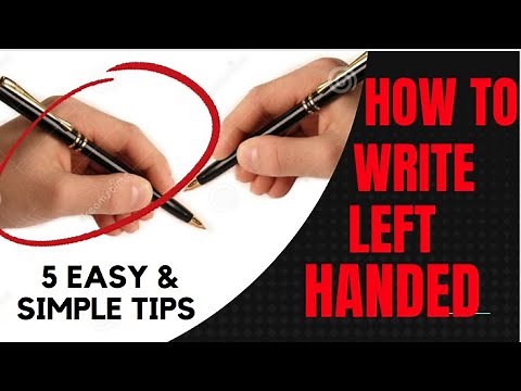 5 Easy and Simple Tips to Writing with Left Hand | Non-dominant Hand