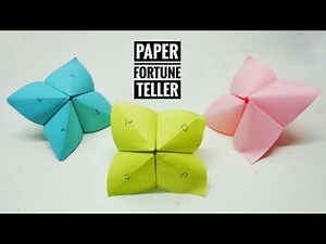 How To Make a Paper Fortune Teller | EASY Origami | Out Of Paper | DIY