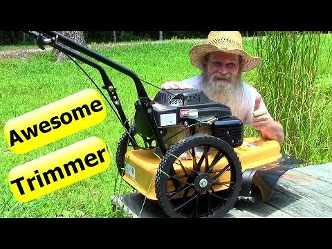 Cub Cadet ST 100 String Trimmer AWESOME Walk Behind Field Trimmer Mower