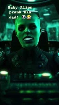 baby Alien prank his dad! 👽😂 #halloween #funny #aliengang #memes #horror #comedy #daddy #alien