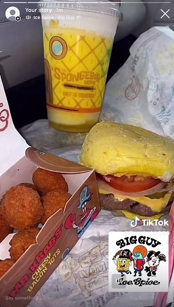 Big guy😩 #spongebobmeme #bigguy #icespice #fyp #spongebob | Spongebob Meal From Burger King
