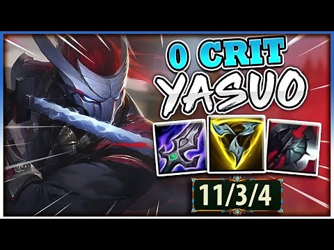 THIS NO CRIT YASUO BUILD IS LEGIT HIS BEST BUILD IN SEASON 11! - League of Legends