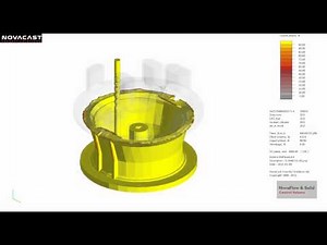 NovaCast - Metal casting simulation of a large steel casting using NovaFlow&Solid CV