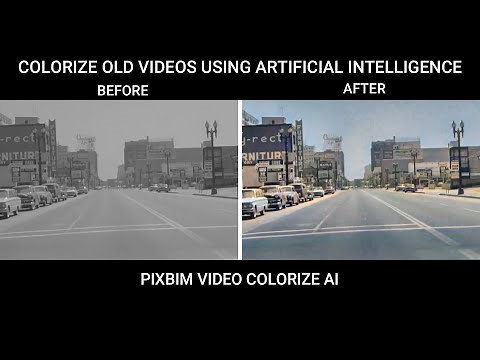 Colorize Black & White Videos using A.I Automatically | Auto-colorize with Pixbim Video Colorize AI
