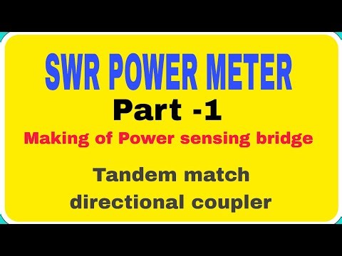 SWR POWER METER : Making of a swr bridge #tandemcoupler#swrmeter