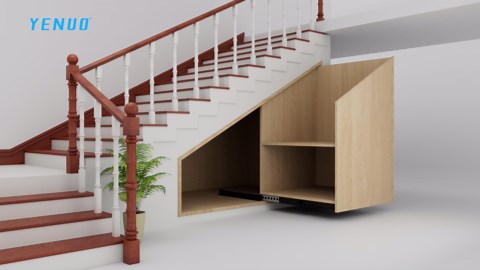 YENUO Undermount Heavy Duty Drawer Slides Full Extension Bottom Mounted 16 24 32 40 Inch Hidden Under Ball Bearing Metal Rails Track Guide Glide Runners 250 Lb 1 Pair (Black, 16 Inch(400mm))