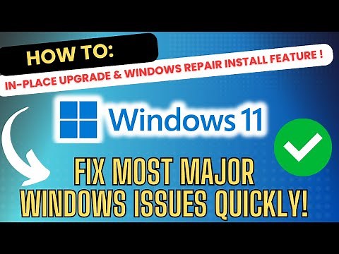 Windows 11: In-Place Upgrade & Repair Install Feature !