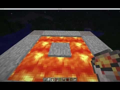 How to make a Easy Erupting Volcano Minecraft V1