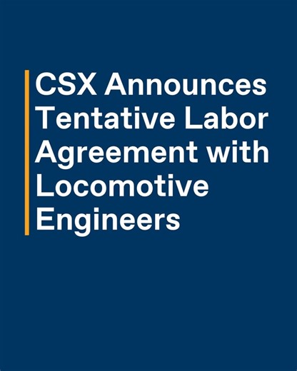 66K views · 363 reactions | CSX is proud to announce a tentative...