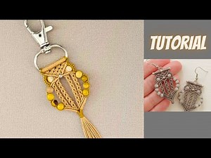DIY Macrame Owl Keychain / Bag Charm – No Special Thread Needed!