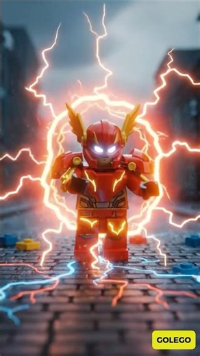 LEGO Lightning Hero The Flash Transformation! ⚡ From Minifig to Speedster #lego #theflash