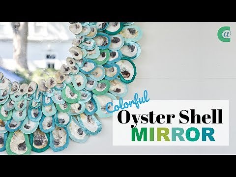 Colorful Oyster Shell Wreath