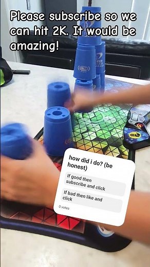 doing Cycle in 22 seconds. speed stacking, sport stacking.