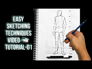 How to Draw Human body step-by-step with proportion//Sketch Video
