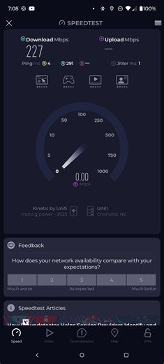 kinetic by Windstream home Internet speed test