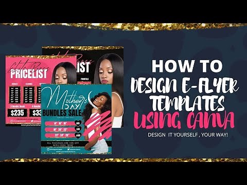How to create a flyer in Canva!!