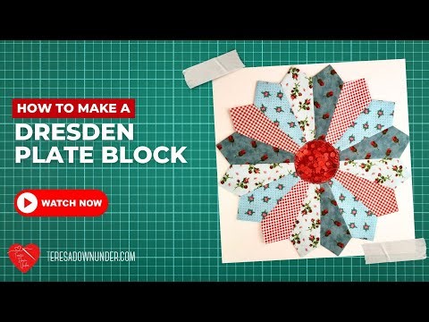 How to make a Dresden plate block