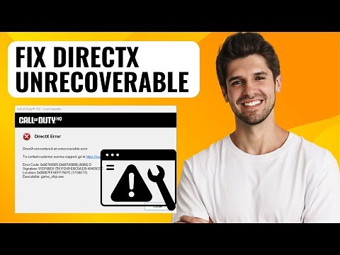 How to Fix COD Warzone DirectX Unrecoverable Error on PC | Step-by-Step Guide