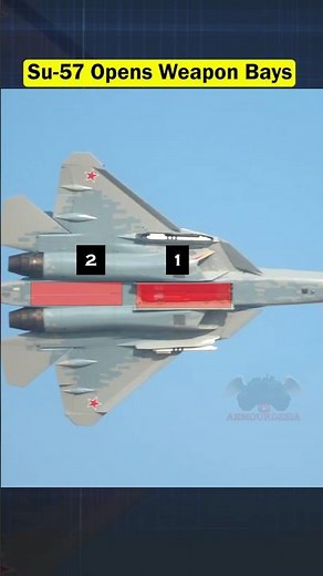Russian Su-57 Opens Weapon Bays Publicly for the First Time!