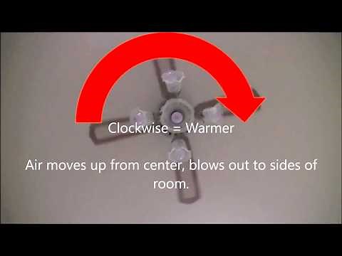 How To Change Your Ceiling Fan Direction - Cooling During the Summer, Warming During the Winter