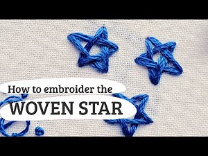 #41: how to embroider stars - woven star embroidery tutorial