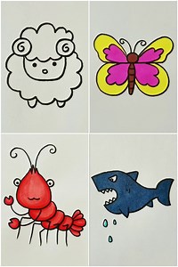 411K views · 4.4K reactions | Learn to Draw Simple Animal Drawings in Easy Steps | Kidpid | Facebook