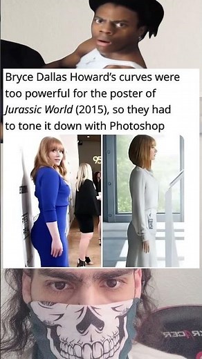 Bryce Dallas Howard's curves were too powerful for the poster of Jurassic World 2015