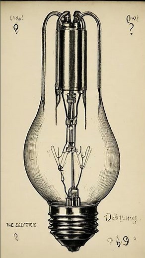 Discovering Brilliance The First Electric Light Bulb by Edison in 1879 #history